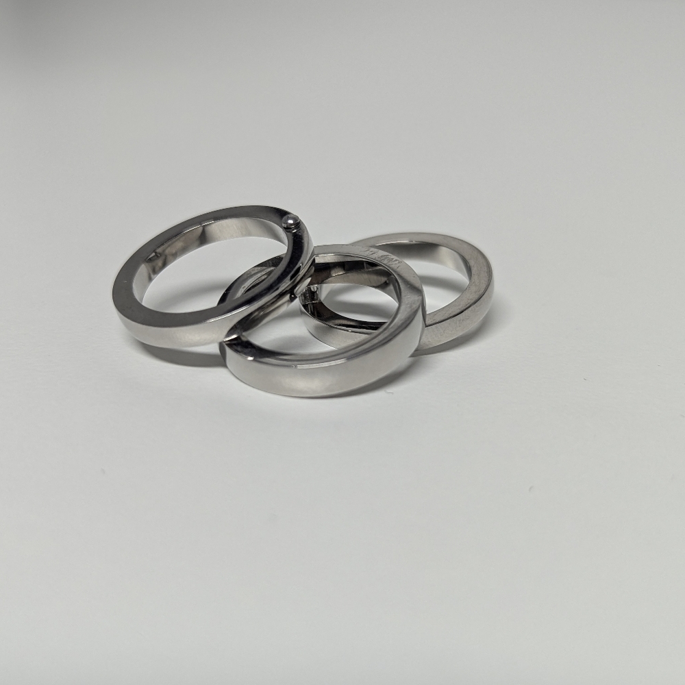 Stainless Steel 3 Ring Set